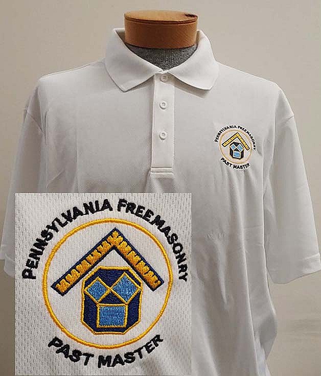 PA Past Master's Golf Shirt La - Masonic Library & Museum Shop